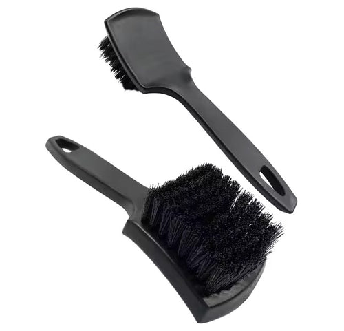 Detail Supply stiff bristle wheel and tire brush in black