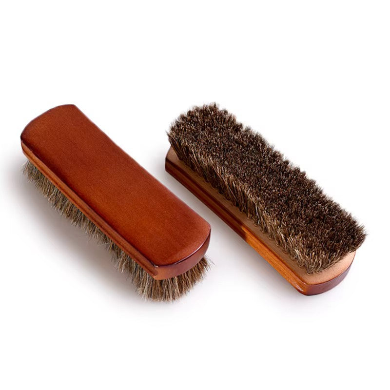 Detail Supply horsehair leather and interior brush with wood block