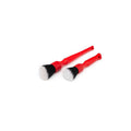 TriGrip Synthetic Detailing Brushes - Red / 2 pcs Combo Pack