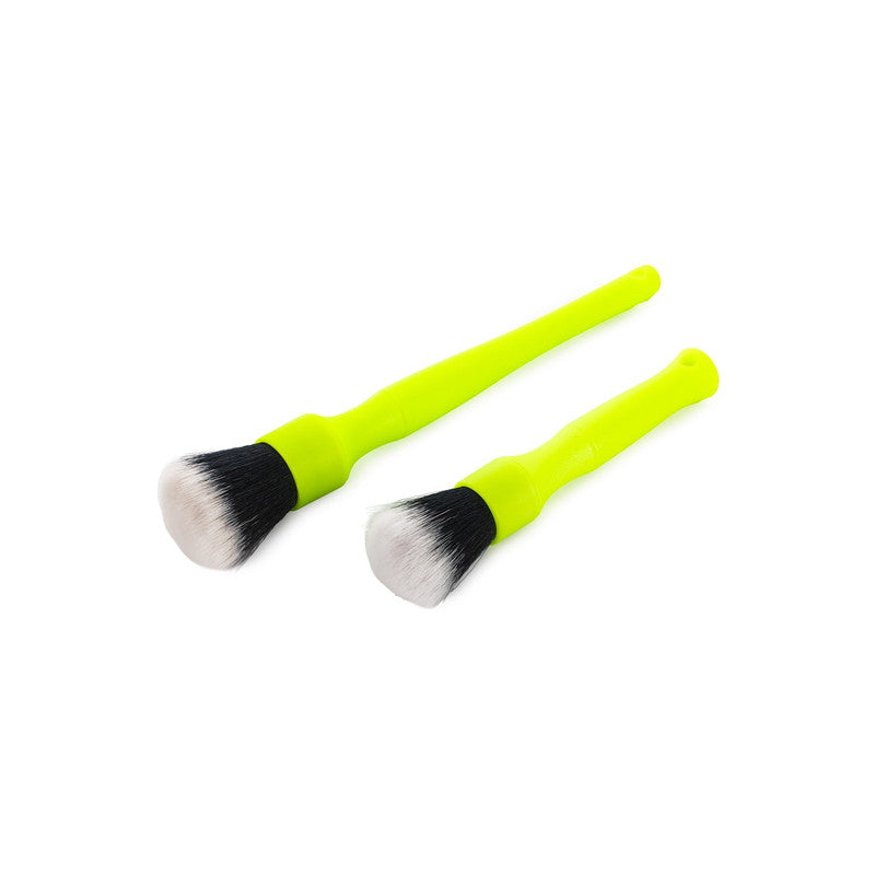 Synthetic Detailing Brushes - Lime Green / 2 Pack