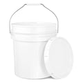 Detail Supply 5 Gallon Wash Bucket with Lid - White
