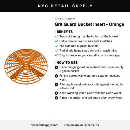 Detail Supply Grit Guard Bucket Insert - Orange - how to use and benefits