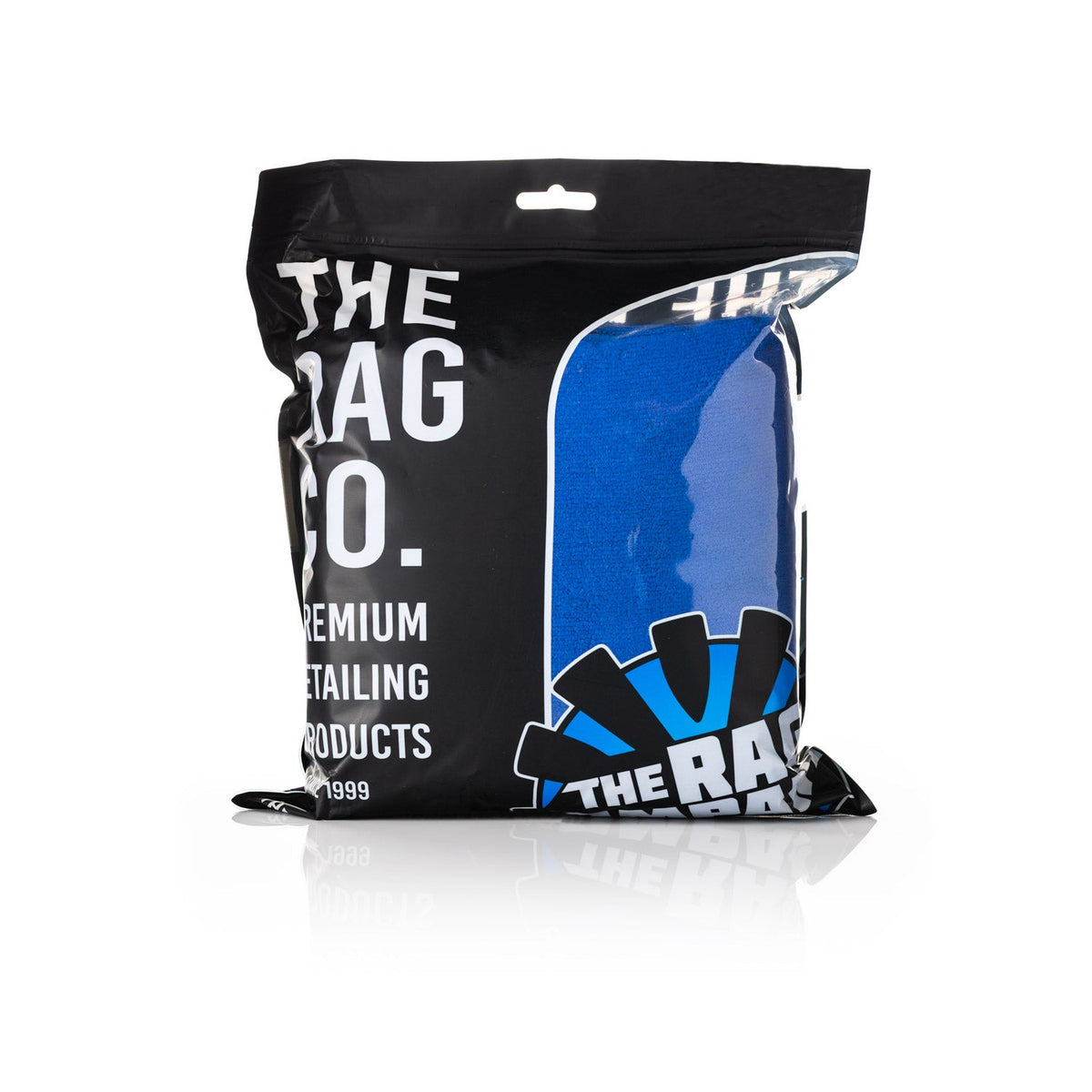 The Rag Company Edgeless 365 GSM Microfiber Towels 16" x 16" Royal Blue 10-Pack