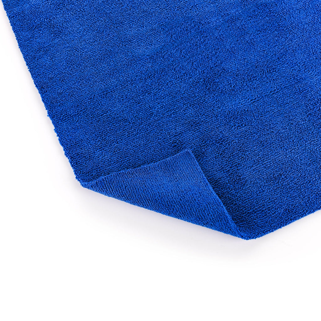 The Rag Company Edgeless 365 GSM Microfiber Towels 16" x 16" Royal Blue 10-Pack