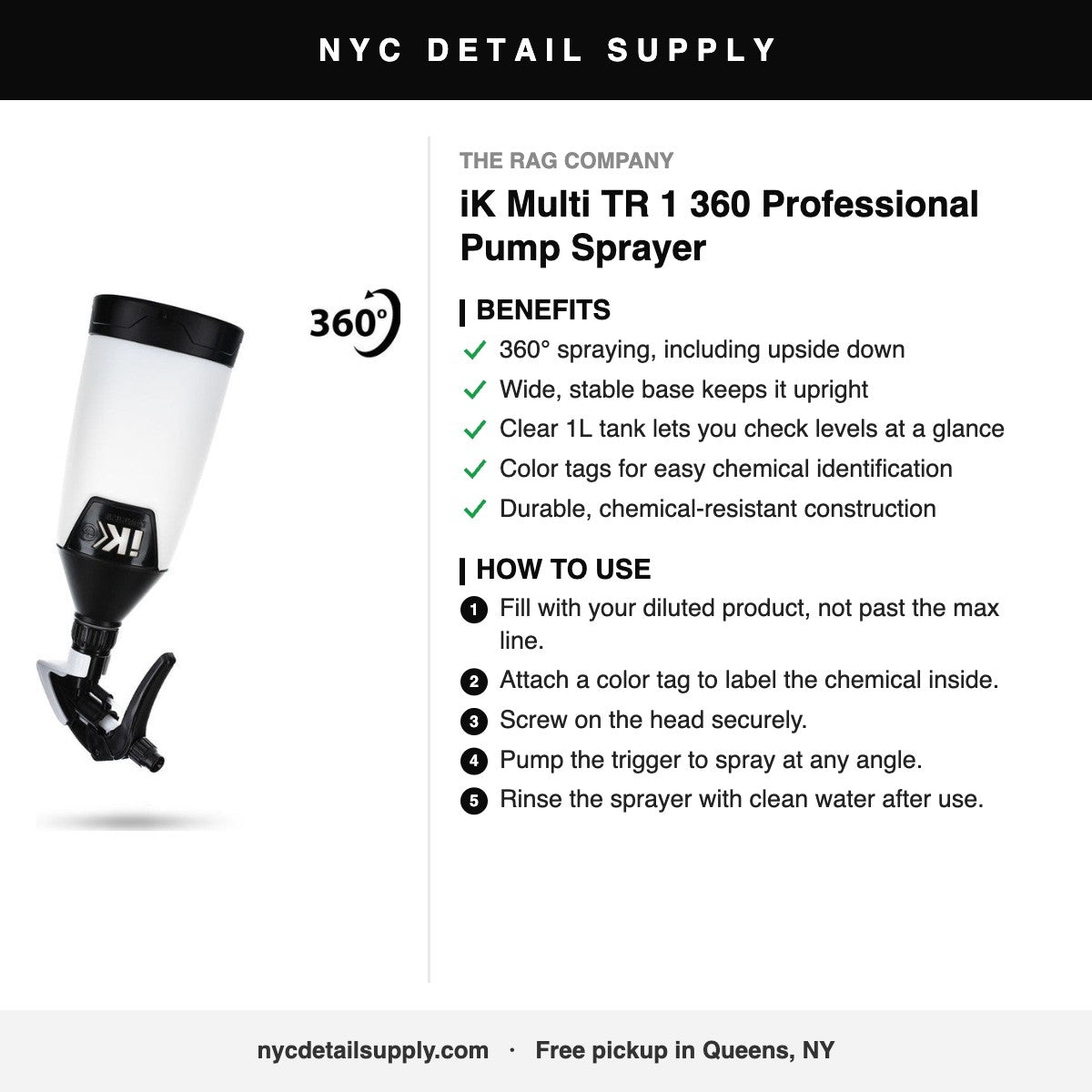 iK Multi TR 1 360 Professional Pump Sprayer - how to use and benefits