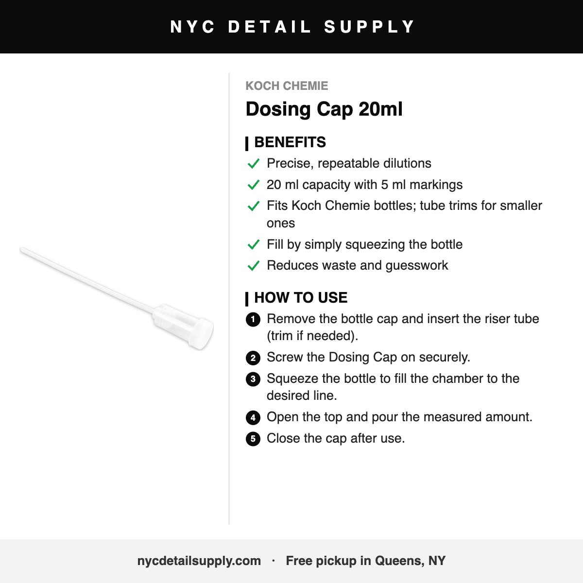 Koch Chemie Dosing Cap 20ml - how to use and benefits