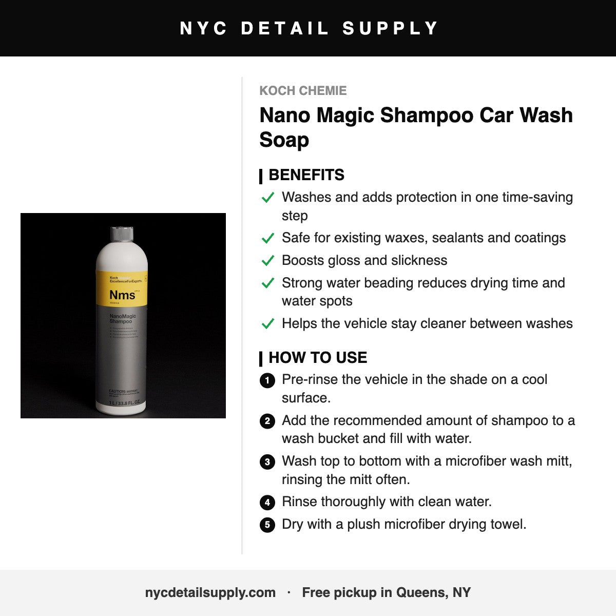 Koch Chemie Nano Magic Shampoo Car Wash Soap - how to use and benefits