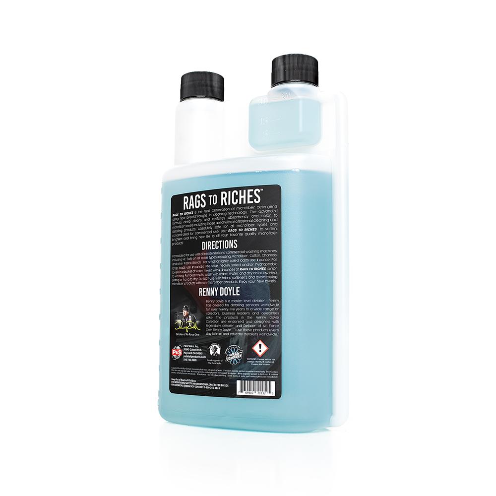 P&S Rags to Riches Microfiber Towel Detergent 1 Quart (32oz)