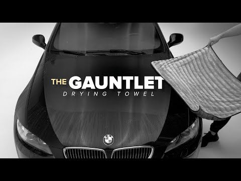 The Rag Company Gauntlet Microfiber Drying Towel 15" x 24" Ice Grey/Grey 2-Pack video