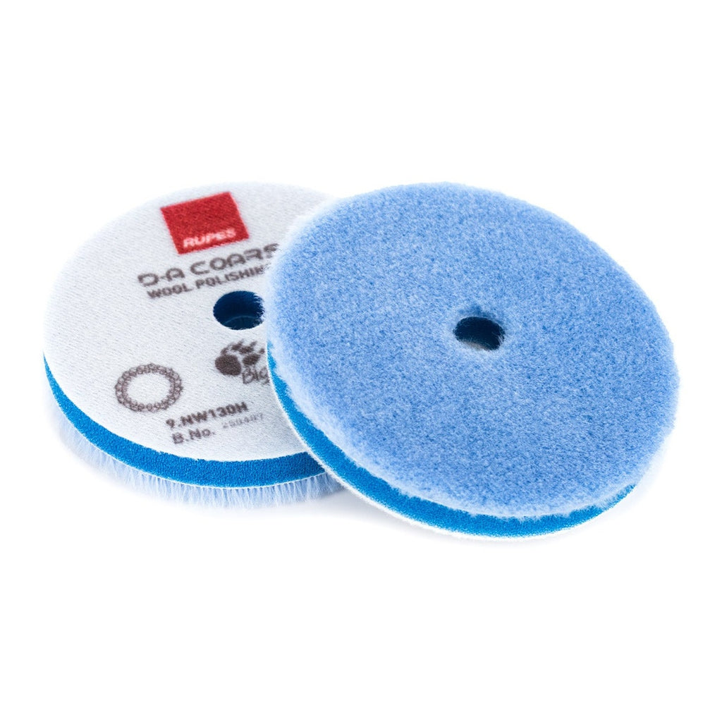 RUPES D-A Coarse Wool Polishing Pad (Blue) 5in 130mm