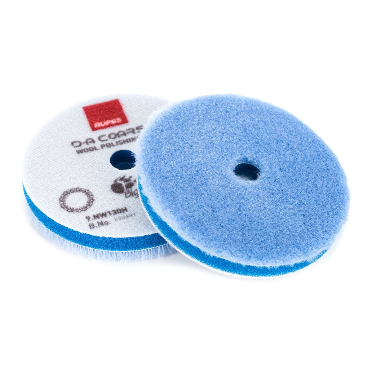 RUPES D-A Coarse Wool Polishing Pad (Blue) 5in 130mm