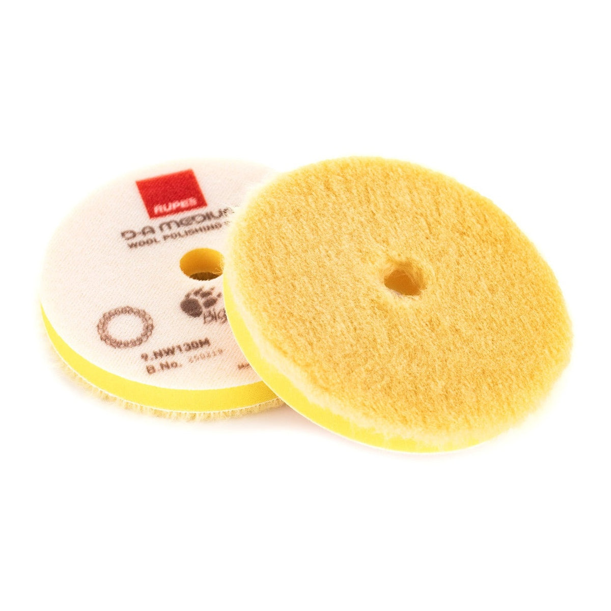 RUPES D-A Medium Wool Polishing Pad (Yellow) 5in 130mm
