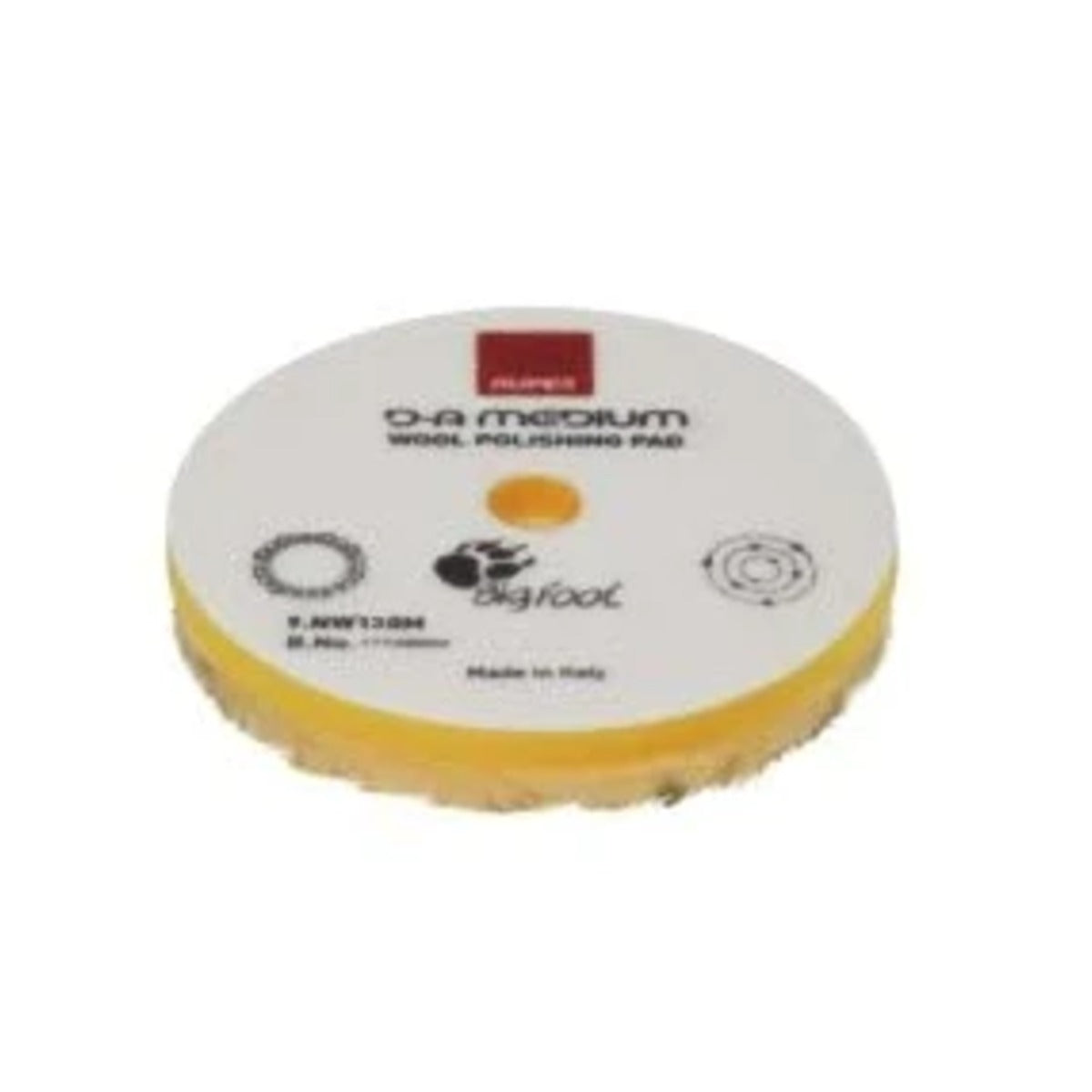 RUPES D-A Medium Wool Polishing Pad (Yellow) 5in 130mm