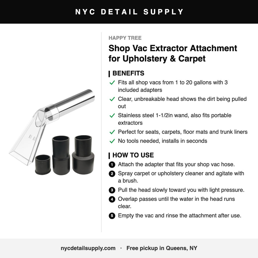 Shop Vac Extractor Attachment for Upholstery & Carpet - how to use and benefits