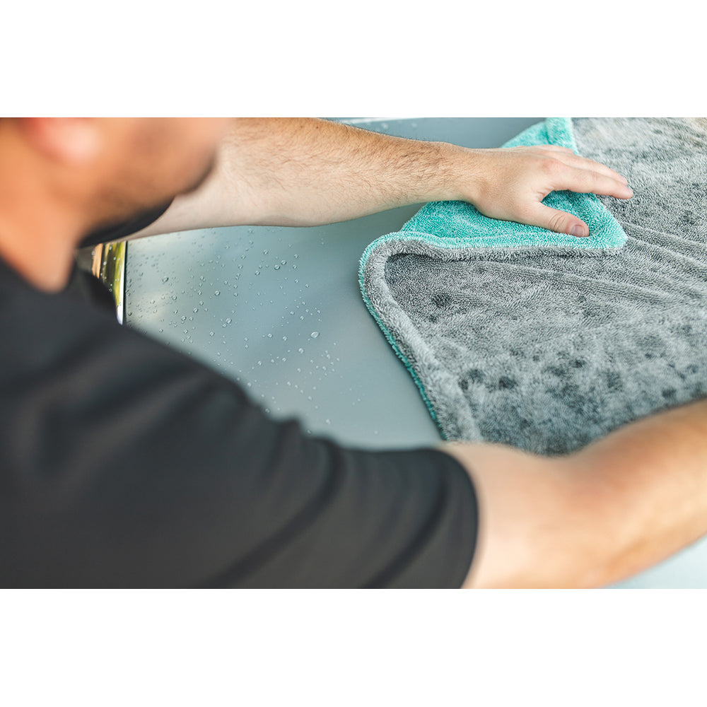 The Rag Company Liquid8r Microfiber Drying Towel 25" x 36" Aqua