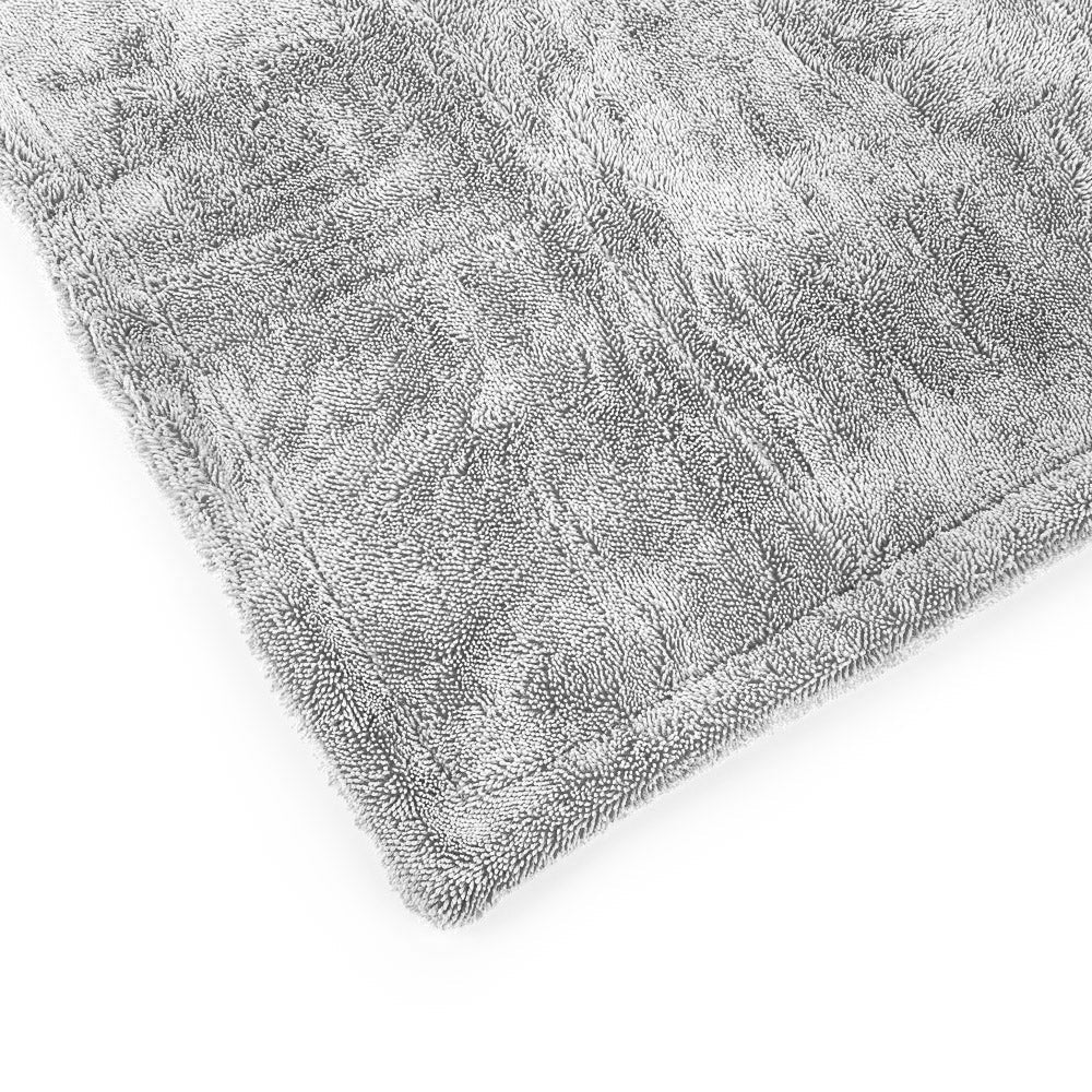 The Rag Company Liquid8r Microfiber Drying Towel 20" x 24" Aqua/Grey