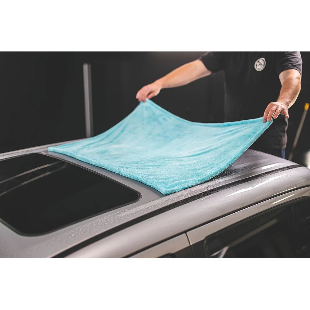 The Rag Company Liquid8r Microfiber Drying Towel 25" x 36" Aqua - image 2